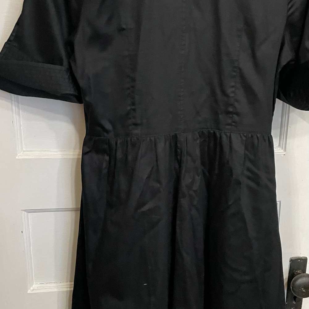 Club Monaco Black Buttoned Ruffled Dress - Picture 7 of 7